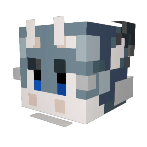 TheGrayWolf1902 Minecraft avatar head, 3D render