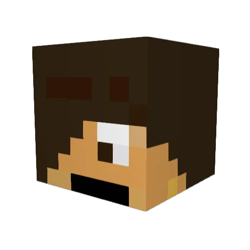 TheGreatAdi Minecraft avatar head, 3D render