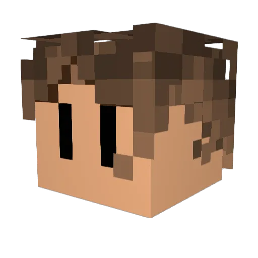 TheGreatBman Minecraft avatar head, 3D render