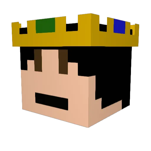TheGreatFetus Minecraft avatar head, 3D render