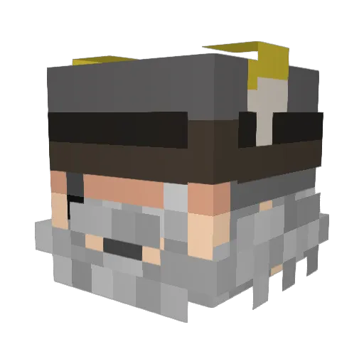 TheGreatMyles Minecraft avatar head, 3D render