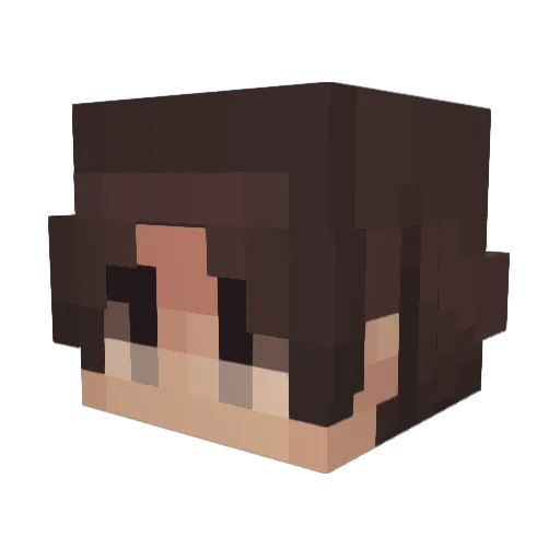 TheGreatQ Minecraft avatar head, 3D render