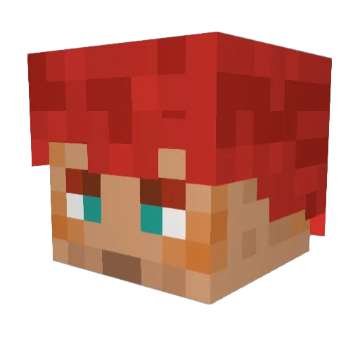 TheGreatRasputin Minecraft avatar head, 3D render