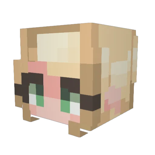 TheGreatShmeen Minecraft avatar head, 3D render