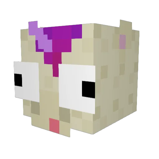 TheGreatUnitato Minecraft avatar head, 3D render