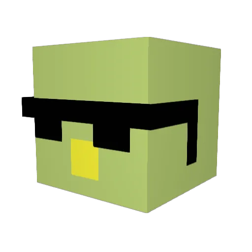 TheGreat_Boi Minecraft avatar head, 3D render