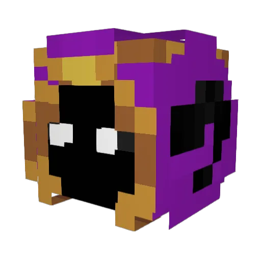 TheGreatestCrook Minecraft avatar head, 3D render