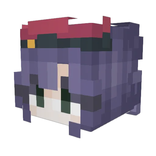 TheGreekGhost Minecraft avatar head, 3D render