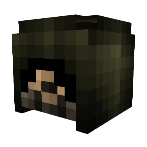 TheGreen1999 Minecraft avatar head, 3D render