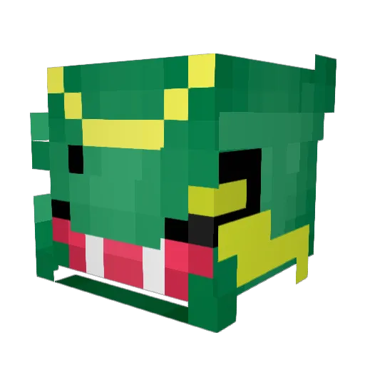 TheGreen6998 Minecraft avatar head, 3D render
