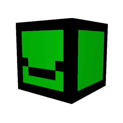 TheGreenAWS Minecraft avatar head, 3D render