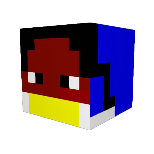 TheGreenBeast64 Minecraft avatar head, 3D render