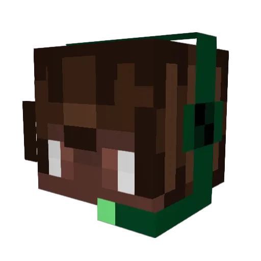 Minecraft-Avatar von TheGreenNinja03: Kopf als 3D-Render
