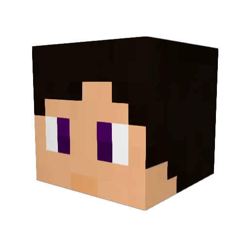 TheGreenestCat Minecraft avatar head, 3D render