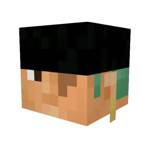 TheGriefBot Minecraft avatar head, 3D render