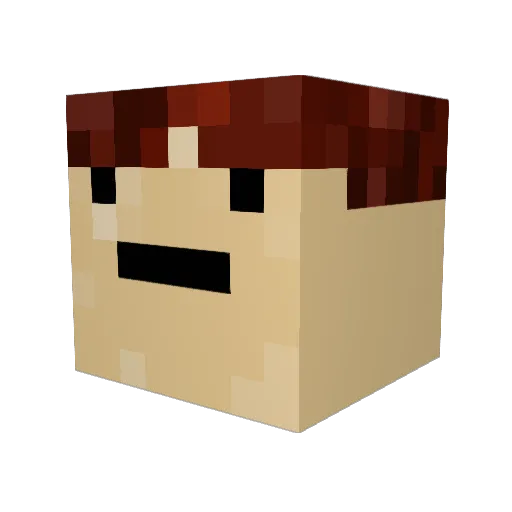 TheGrimAP Minecraft avatar head, 3D render