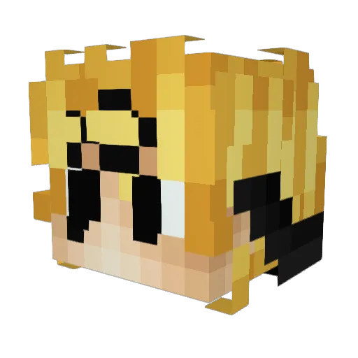 TheGrimJiro Minecraft avatar head, 3D render