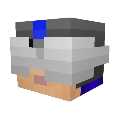 TheGrinchler Minecraft avatar head, 3D render