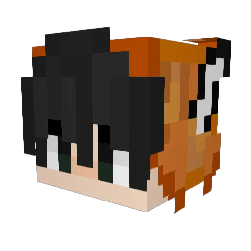 TheGroupChat Minecraft avatar head, 3D render