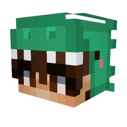 TheGruffalo18 Minecraft avatar head, 3D render