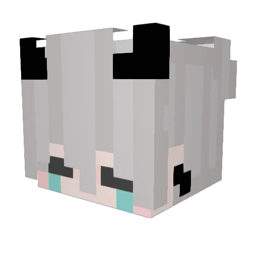 TheGucheng Minecraft avatar head, 3D render