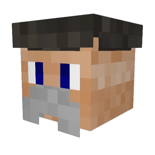 TheGuisseppe Minecraft avatar head, 3D render