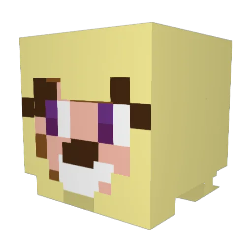 TheGushen Minecraft avatar head, 3D render