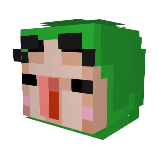 TheGuy0606 Minecraft avatar head, 3D render