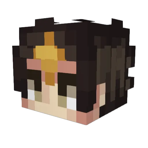 TheGuyOnTheLeft Minecraft avatar head, 3D render
