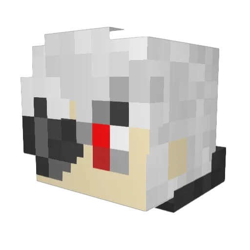 TheHAMMERTON Minecraft avatar head, 3D render