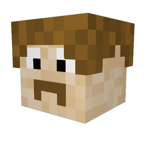 TheHAZZA2004 Minecraft avatar head, 3D render