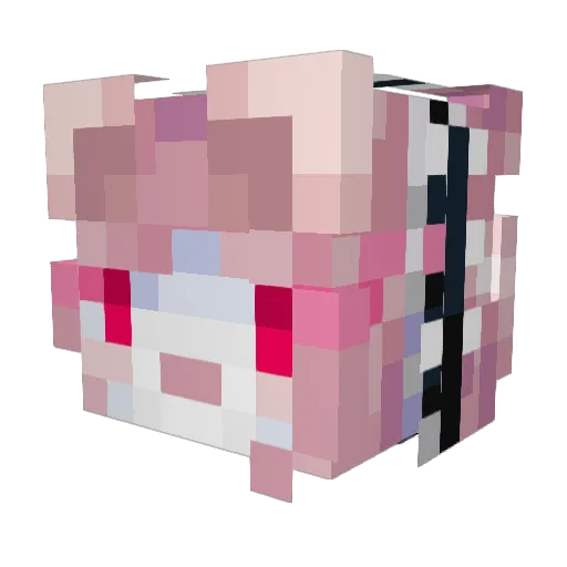 TheHackerMan21 Minecraft avatar head, 3D render