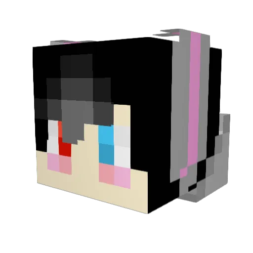 TheHale Minecraft avatar head, 3D render