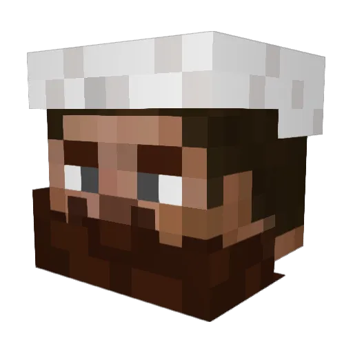 TheHammernaut Minecraft avatar head, 3D render