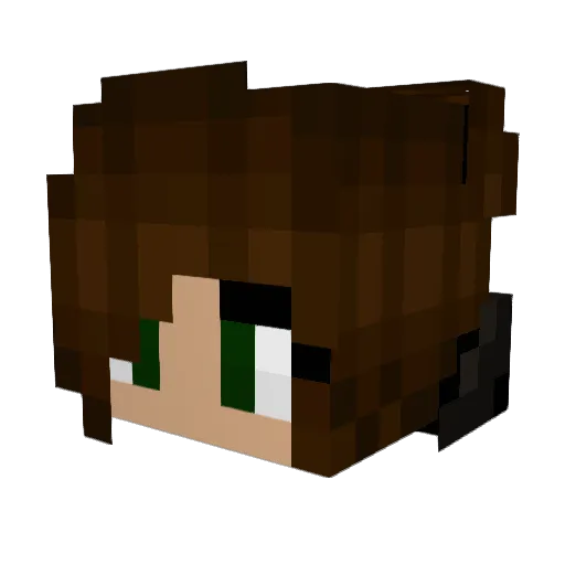 TheHamsters Minecraft avatar head, 3D render