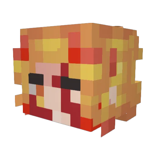 TheHanSoHigh Minecraft avatar head, 3D render