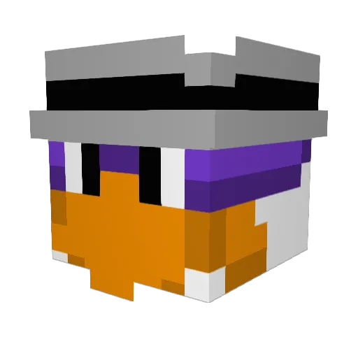 TheHantedOne Minecraft avatar head, 3D render