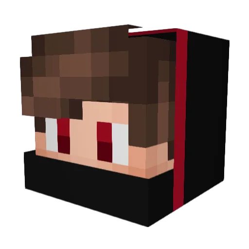 TheHapeX Minecraft avatar head, 3D render