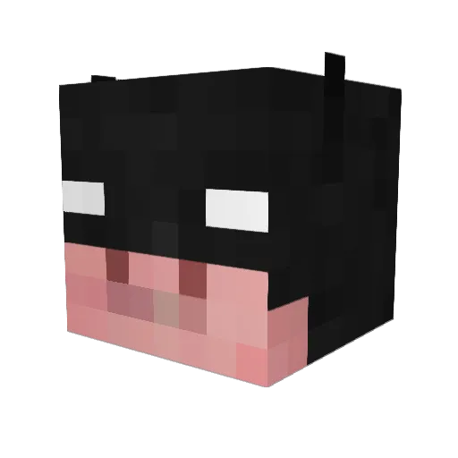 TheHarka Minecraft avatar head, 3D render