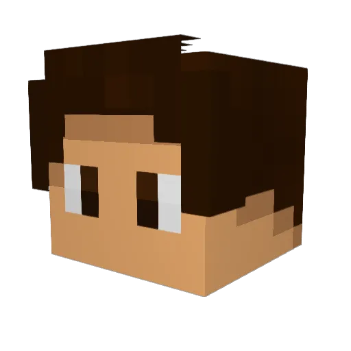TheHarryBan Minecraft avatar head, 3D render