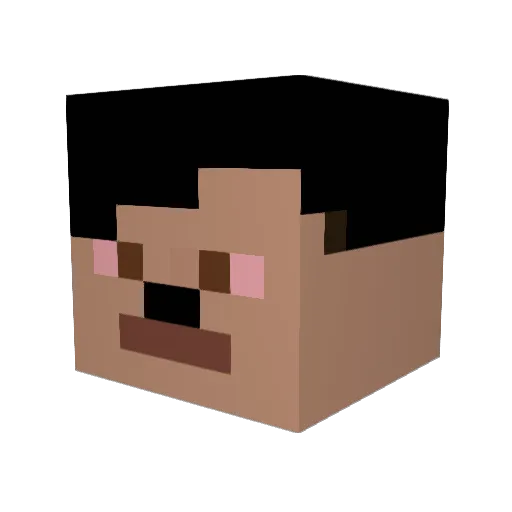 TheHarryKen Minecraft avatar head, 3D render