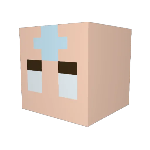 TheHassassin Minecraft avatar head, 3D render