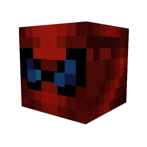 TheHatCladHatter Minecraft avatar head, 3D render