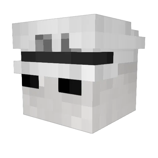 TheHatSalesmen Minecraft avatar head, 3D render