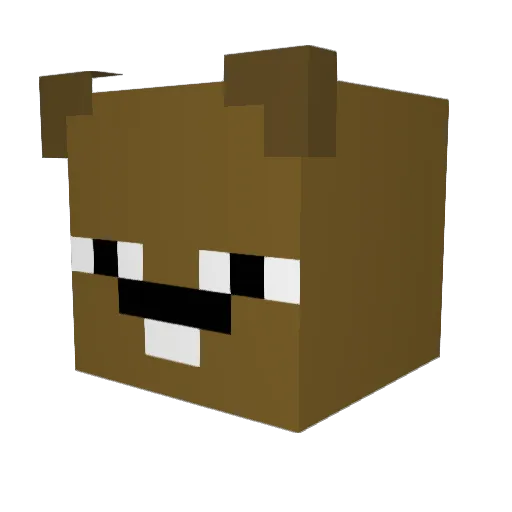 TheHaukedals Minecraft avatar head, 3D render