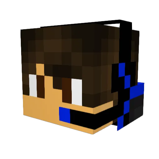 TheHauntedBiome Minecraft avatar head, 3D render