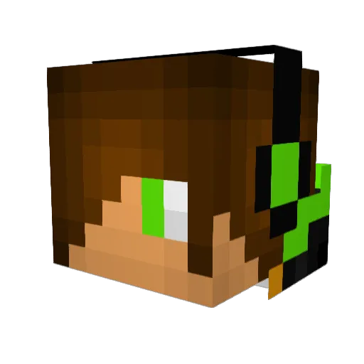 TheHawaiianBeast Minecraft avatar head, 3D render