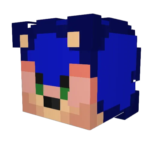 TheHayster Minecraft avatar head, 3D render