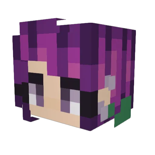 TheHeartStealer Minecraft avatar head, 3D render