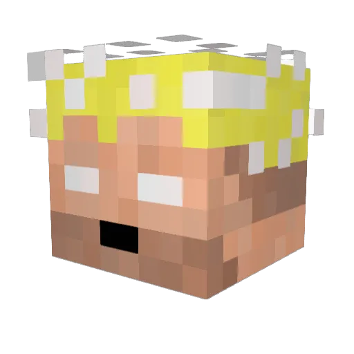 TheHellKing Minecraft avatar head, 3D render
